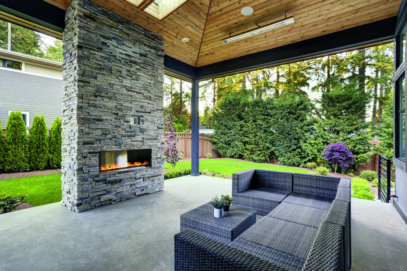 A refined Ozzy Backyards outdoor living space